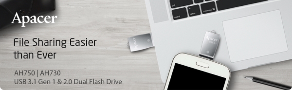 Apacer ra mắt bộ đôi USB hai kết nối