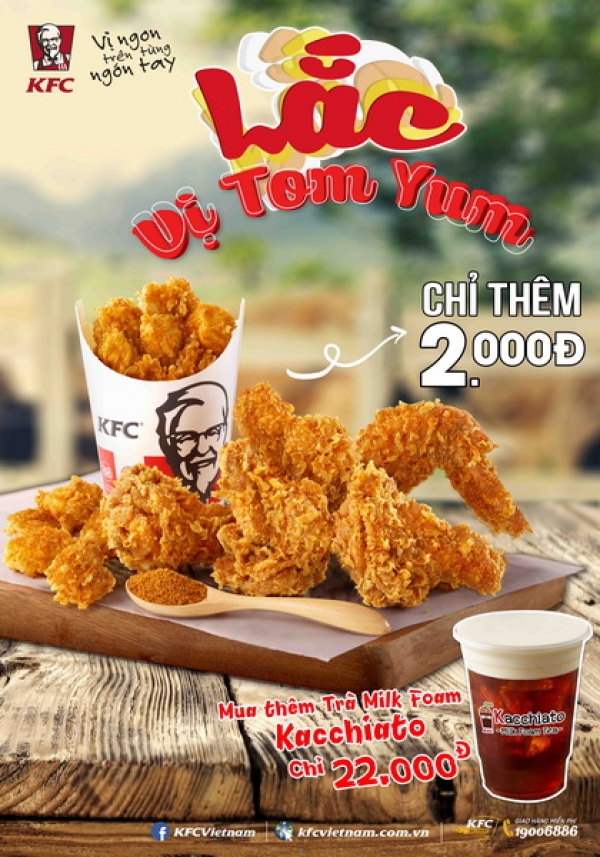 KFC: Lạc vị Tom Yum, chua chua cay cay vị Thái