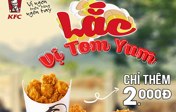 KFC: Lạc vị Tom Yum, chua chua cay cay vị Thái