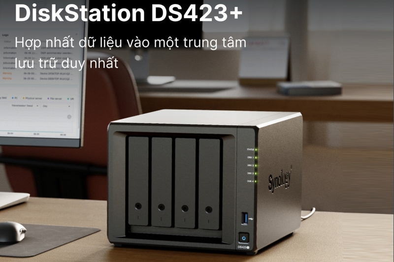 Xây dựng Data Center gọn nhẹ và nhanh  với dòng ổ NAS DiskStation DS423+ mới nhất của Synology