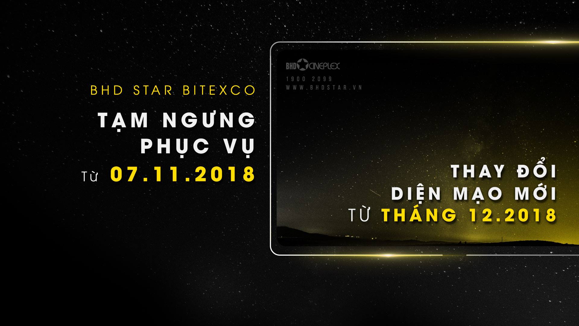 Cụm rạp BHD thay đổi diện mạo mới từ tháng 12/2018 để phục vụ khán giả tốt hơn