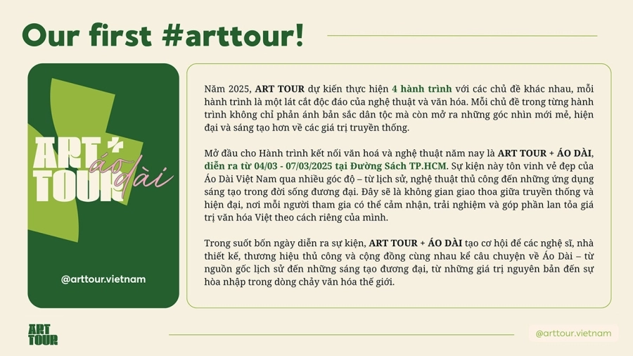 Art Tour + Áo dài: Hành trình kết nối văn hóa và nghệ thuật 