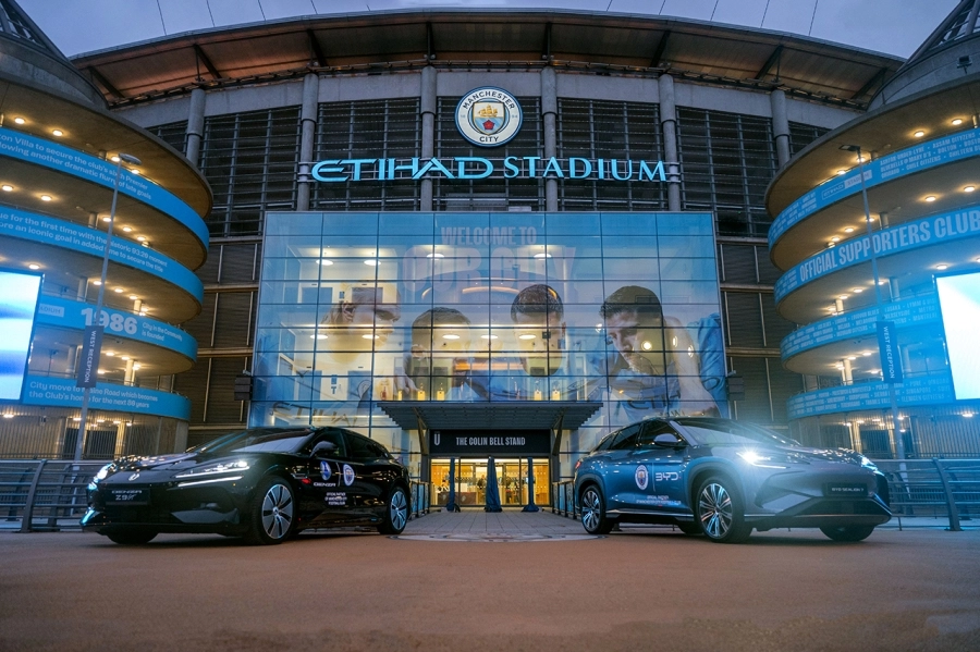 BYD trở thành đối tác chính thức của CLB bống đá Manchester City