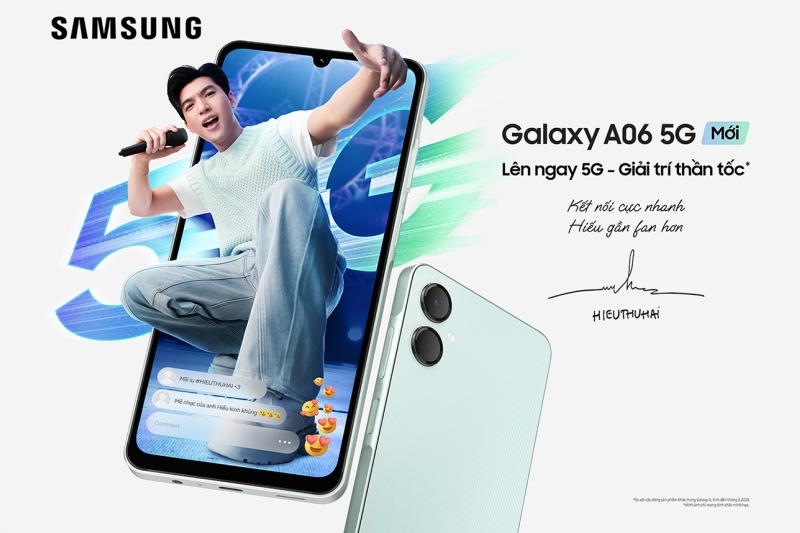 Samsung Galaxy A06 5G: Thiết kế đẹp, kết nối 5G và giá phải chăng