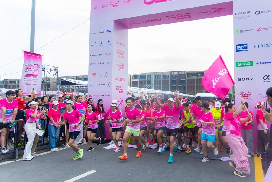 Giải Chạy Hồng 2025: Chung nhịp chạy, nối dài nghị lực sống