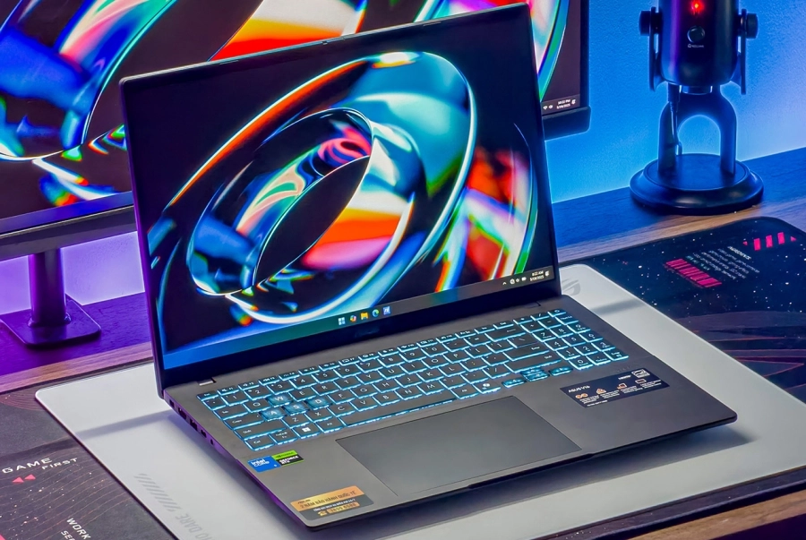 ASUS Gaming V16: Laptop gaming AI mỏng nhẹ cho học sinh sinh viên