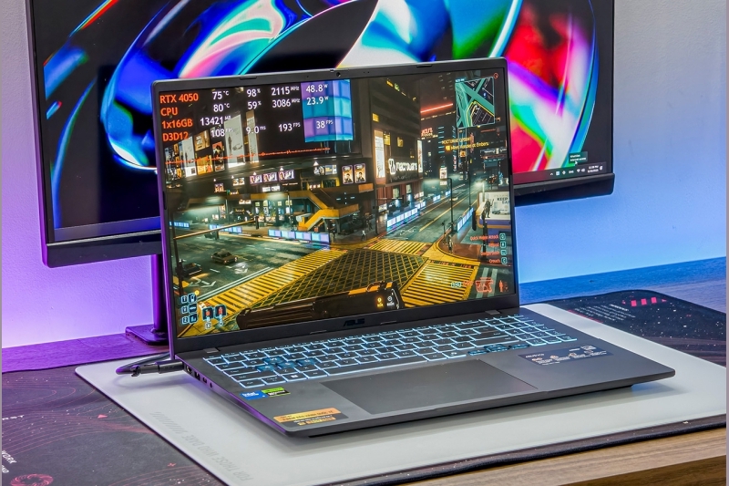 ASUS Gaming V16: Laptop gaming AI mỏng nhẹ cho học sinh sinh viên