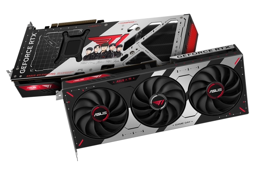 ASUS ra mắt card đồ họa GeForce RTX 5070 và RTX 5060 Ti phiên bản nhà vô địch thế giới League of Legends T1