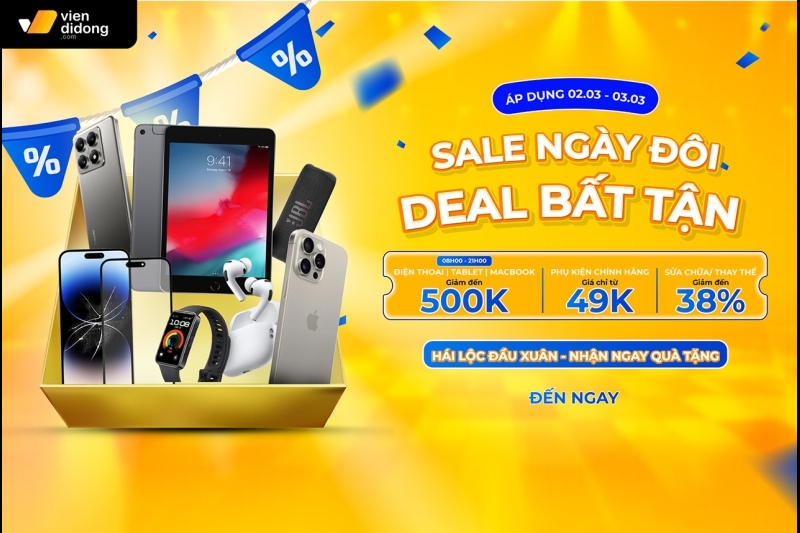 Sale ngày đôi, Viện Di Động giảm giá iPhone 16 Pro Max gần 9 triệu đồng