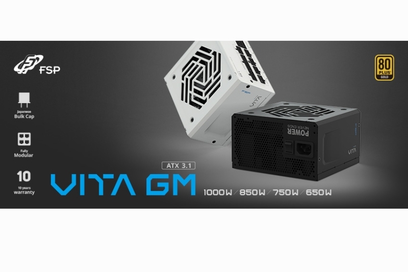 FSP ra mắt dòng PSU VITA GM mới: Đạt chuẩn 80Plus Gold, tương thích ATX 3.1 và được bảo hành đến 10 năm 