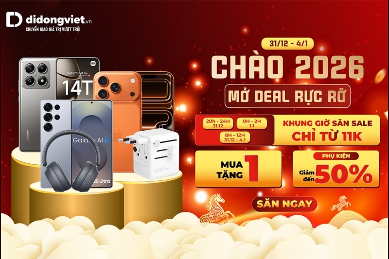 Cuối năm cận Tết 2026, thị trường công nghệ bước vào cao điểm giảm giá