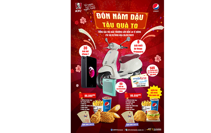 Đón năm Dậu, tậu quà to cùng KFC