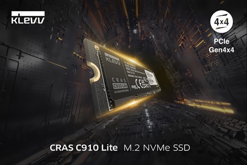 KLEVV ra mắt SSD M.2 CRAS C910 Lite: Nhanh hơn, lưu trữ nhiều hơn