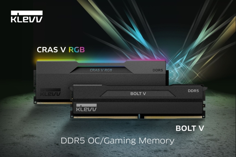 KLEVV giới thiệu bộ nhớ RAM DDR5 CRAS V RGB VÀ BOLT V thế hệ mới