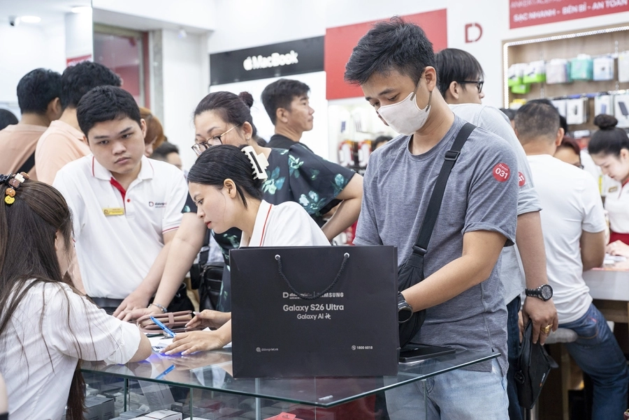 Di Động Việt trả hàng sớm cho khách đặt mua siêu phẩm Samsung Galaxy S26 series