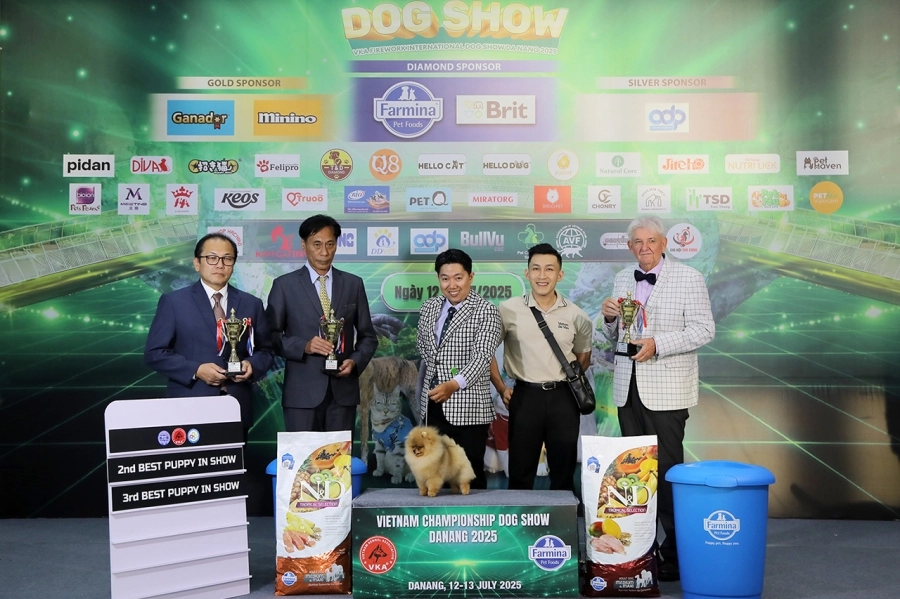 VKA Firework International Dog Show - Đà Nẵng 2025 ghi dấu ấn phong trào thú cưng Việt