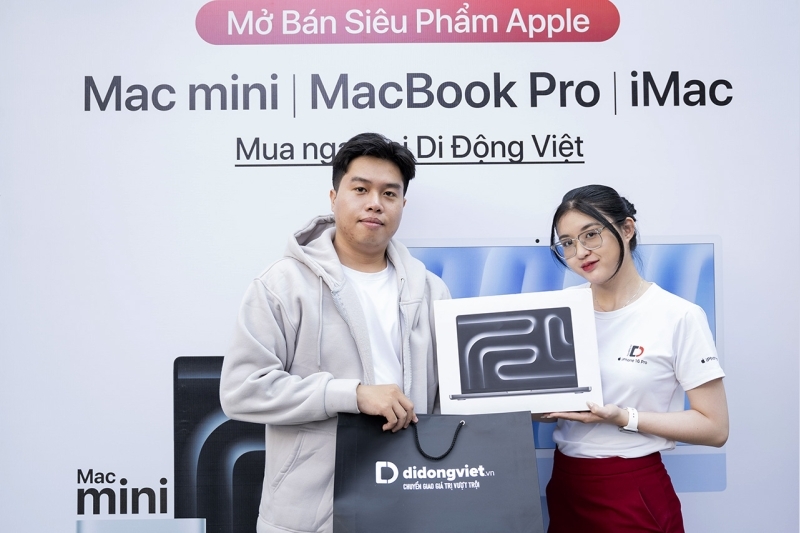 Di Động Việt chính thức mở bán Mac mini, iMac, MacBook Pro thế hệ M4, giá từ 14,99 triệu đồng