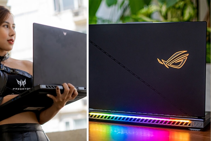 ASUS và ACER đồng loạt 'khoe' laptop cấu hình 'khủng' được xây dựng trên nền tảng CPU Intel Core thế hệ 13 và GPU NVIDIA Geforce RTX 40 series