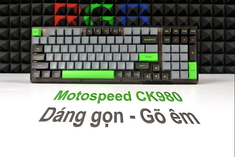 Motospeed CK980 RGB: Đẹp, gọn và gõ êm