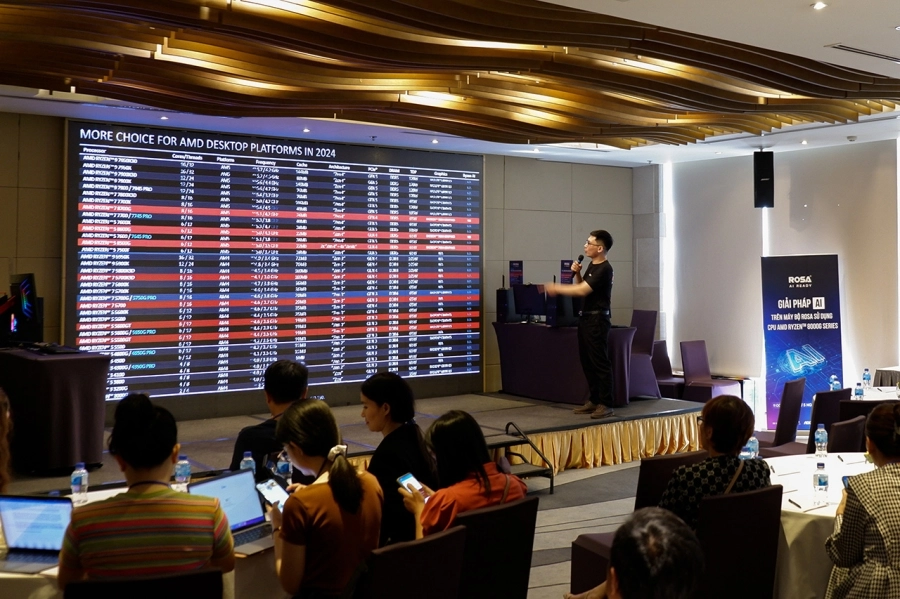 ROSA PC AI: bộ PC AI đầu tiên sử dụng vi xử lý AMD Ryzen 8000G series ra mắt tại Việt Nam