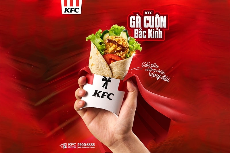Món mới tại KFC: Gà cuộn Bắc Kinh