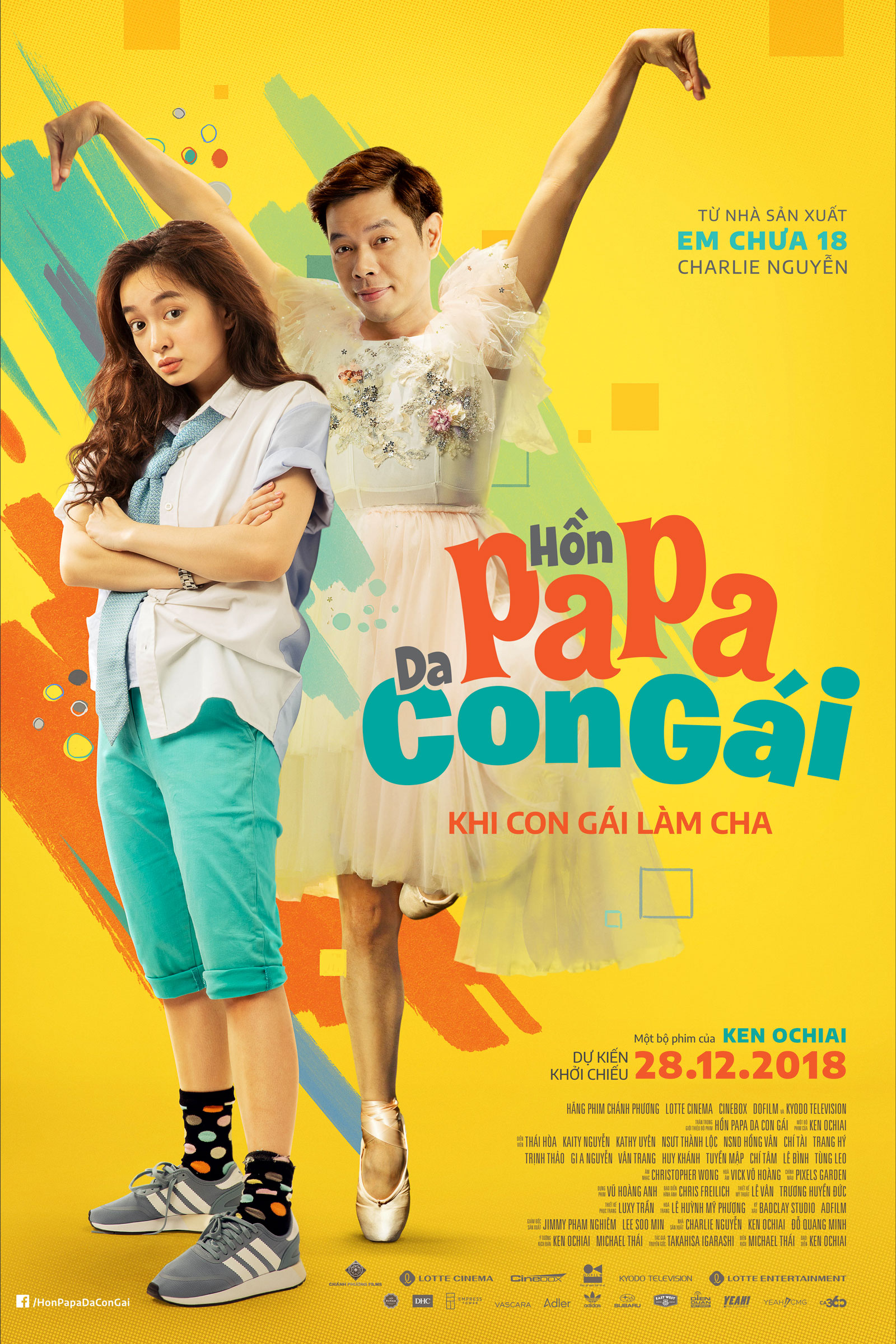 Hồn Papa Da Con Gái tung poster mới, Thái Hòa nhí nhảnh trong trang phục múa ba-lê