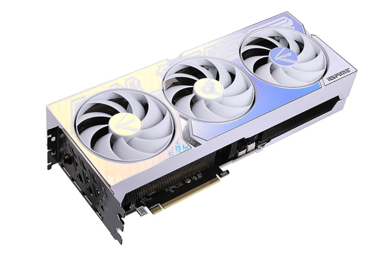 Cận cảnh card đồ họa COLORFUL iGame RTX 4070 Ultra W OC V2-V: ấn tượng với bộ cánh trắng với phong cách nghệ thuật POP Art