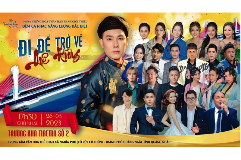 Đêm nhạc đặc biệt 'Quê Hương - Đi Để Trở Về' chuẩn bị ra mắt tại tỉnh Quảng Ngãi