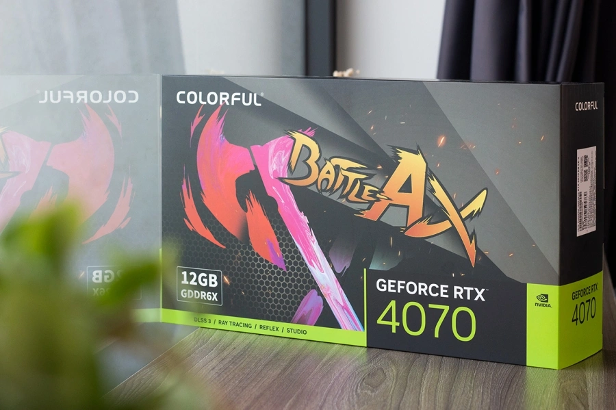 Cận cảnh card đồ họa GeForce RTX 4070 NB EX-V, phiên bản hướng đến mọi người của COLORFUL