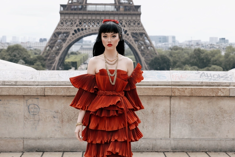Jessica Minh Anh ‘biến’ Paris thành bản giao hưởng thời trang