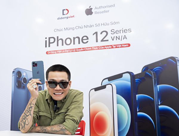 Wowy là 1 trong 100 khách hàng đầu tiên sở hữu iPhone 12 Pro Max mã VN/A