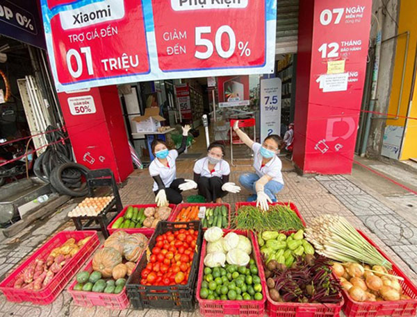 Chiến dịch bán rau củ quả đồng giá 'Thực phẩm chia sẻ' tại hệ thống Di Dộng Việt TpHCM