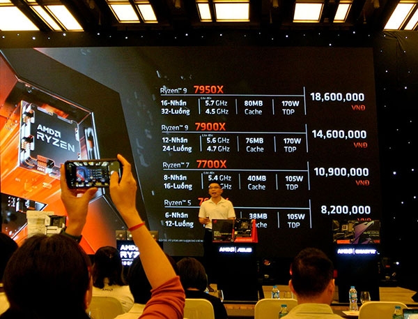 AMD ra mắt dòng CPU Ryzen 7000 cùng hệ sinh thái phong phú tại Việt Nam