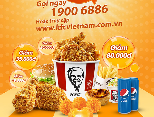 KFC ưu đãi 80K cho Combo giao hàng