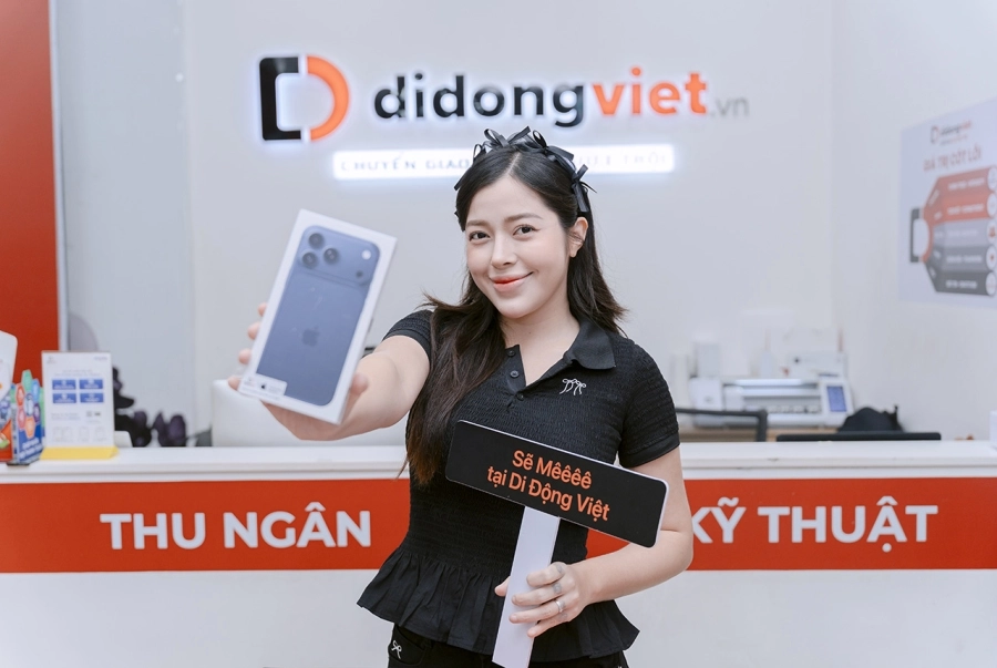 Việt Phương Thoa, Viên Vibi,... trade-in iPhone 17 Pro Max tại Di Động Việt