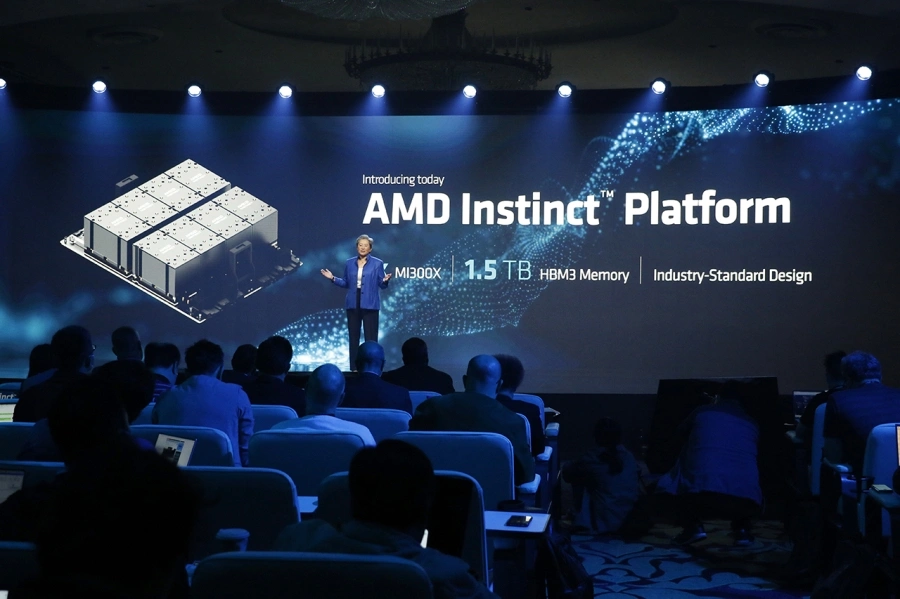 AMD trình làng chip AI Instinct MI300X 192GB