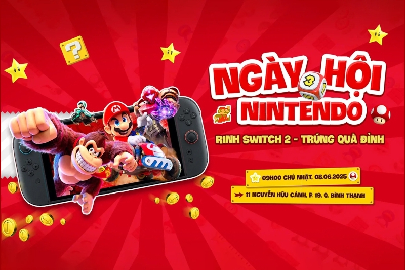 Đến HALO Shop trải nghiệm Nintendo Switch 2, nhận nhiều quà hấp dẫn