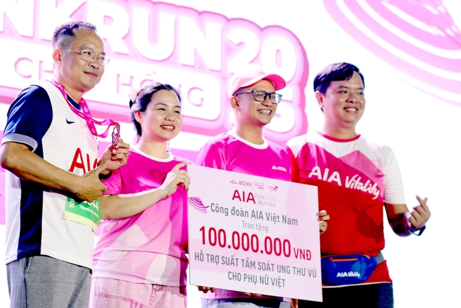 Giải Chạy Hồng 2025: Chung nhịp chạy, nối dài nghị lực sống