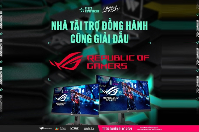 ASUS đồng hành cùng giải eSports CFS Summer Championship 2024