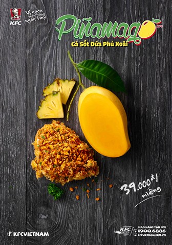 Gà KFC Piñamago – Gà Sốt Dứa Phủ Xoài!