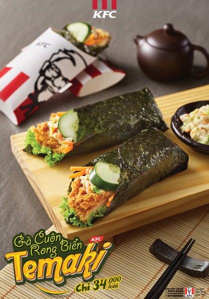 Temaki - Gà Cuộn Rong Biển 