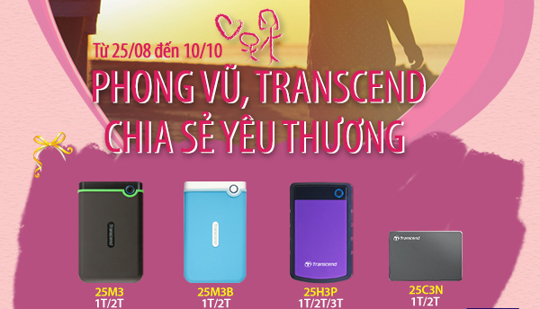 Transcend cùng Phong Vũ chia sẻ yêu thương