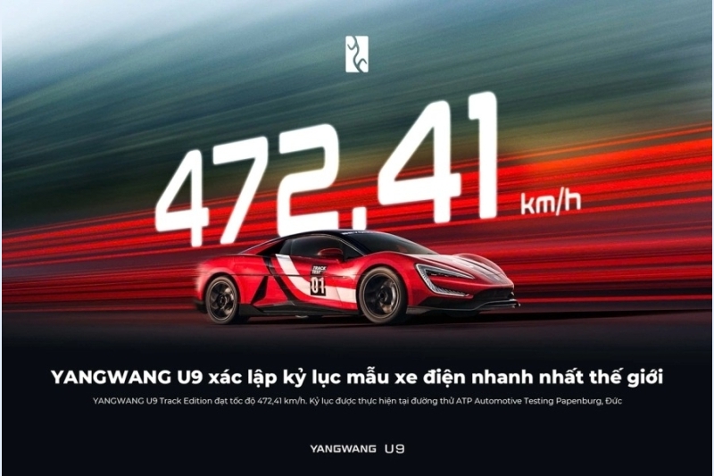 YANGWANG U9 xác lập kỷ lục ô-tô điện nhanh nhất thế giới