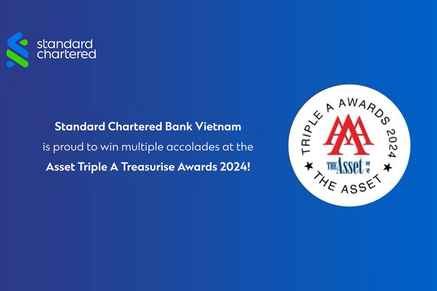 Standard Chartered giành nhiều giải thưởng tại The Asset Triple A Treasurise Awards 2024