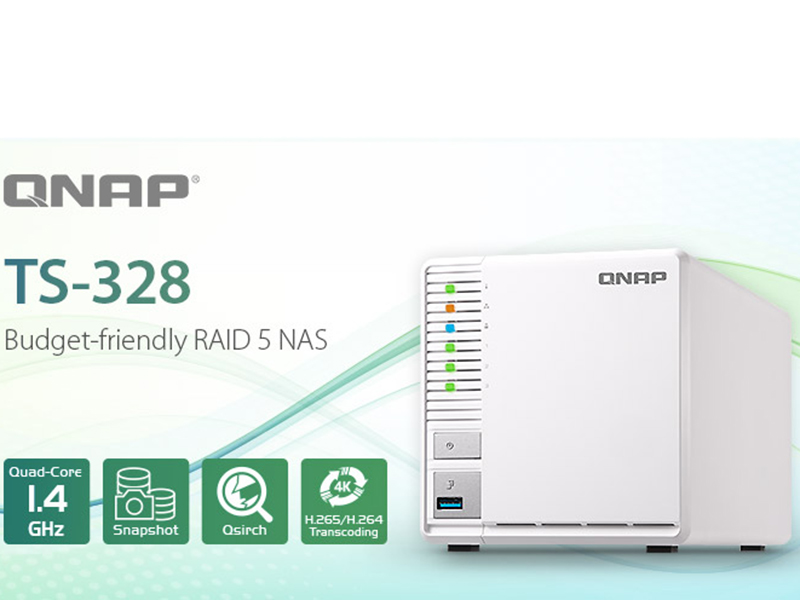 QNAP TS-328 RAID 5: Sao lưu an toàn, chi phí hợp lý