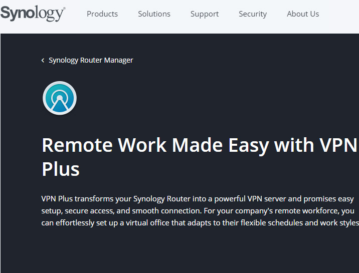 Synology cung cấp dịch vụ VPN Plus miễn phí cho người dùng