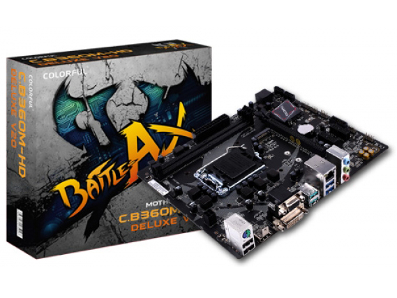 Colorful Battle Axe C.B360M-HD Deluxe V20 lựa chọn mới cho Intel Core i thế hệ 8