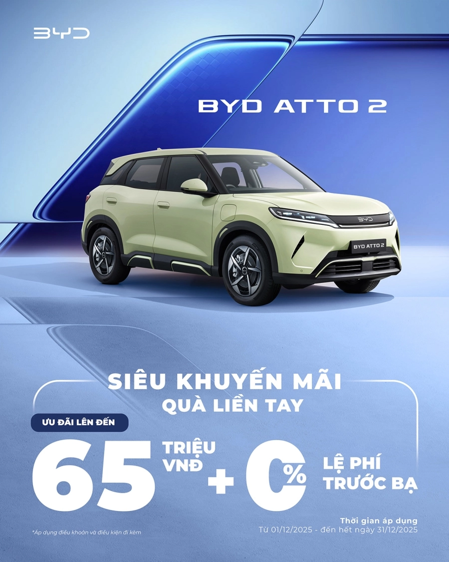 'Rinh xe xịn -  Đón Noel' cùng BYD Việt Nam