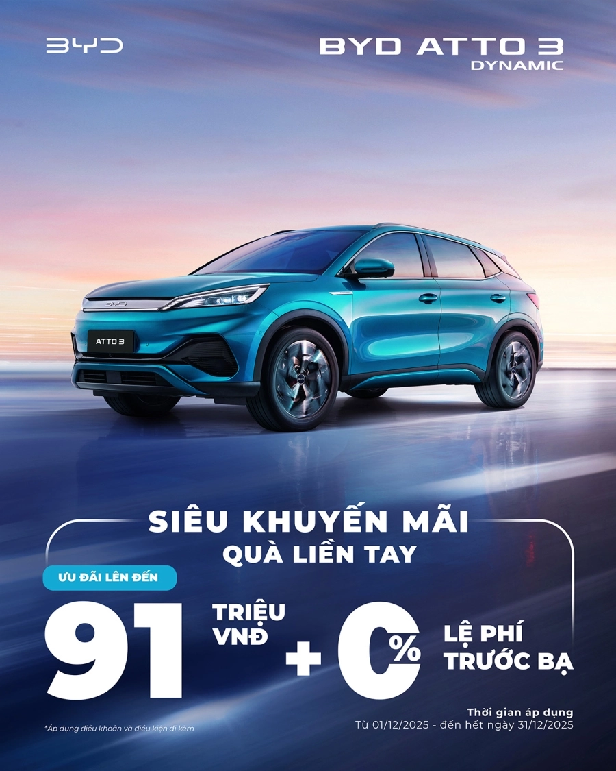 'Rinh xe xịn -  Đón Noel' cùng BYD Việt Nam