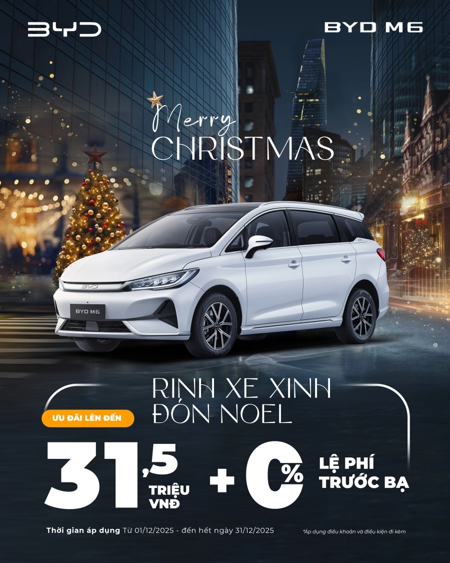 'Rinh xe xịn -  Đón Noel' cùng BYD Việt Nam